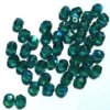 50 6mm Faceted Emerald AB Firepolish Beads
